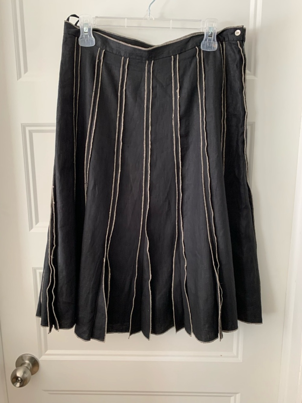Mercer & Madison TM  ,100% Linen and cotton lined long skirt